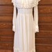 1970s vintage wedding dress in lace and cotton Victorian style - Boho wedding dress