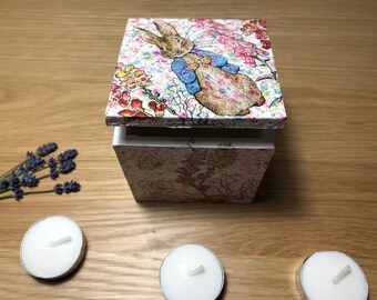 Peter Rabbit Decoupage Trinket Box