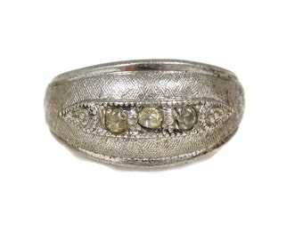 Sterling Silver Espo Textured Dome Ring Size 7 Joseph Esposito
