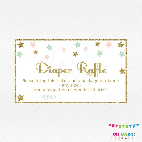 Crush image within diaper raffle free printable Soft image pertaining to diaper raffle free printable