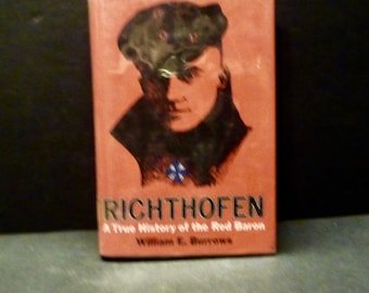Military -Richthofen A True Story of the Red Baron by W.E. Burrows- Hardcover book 1969