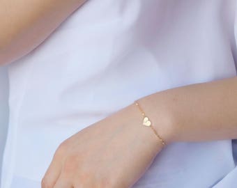 Gifts for mom engraved heart Bracelet Gold - Personalized Mothers Gift, Grandmother Bracelet, Christmas gift for her mom grandma