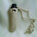 Umbrella Cozy, Brolly, Crochet travel umbrella cozy with strap, off white