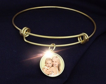 Expandable Photo Charm Bracelet
