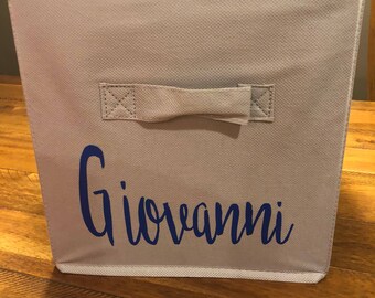 Personalized Storage Bin