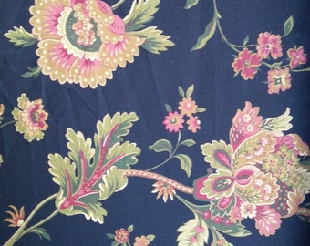Claremont - Black - Waverly Fabric - Sold by the Yard - 100% Cotton