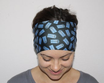 Doctor Who Inspired Yoga Headband, Fitness Headband