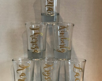 Personalized shot glasses