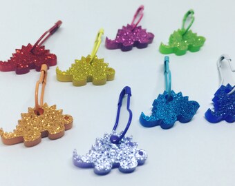 Dinosaur knitting or crochet stitch markers