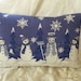 Decor Pillow - "Let it Snow" Snowmen - Repurposed Placemats - Holiday Decor - Winter Scene - Christmas Gift