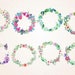 Watercolor Floral Wreaths SVG.PNG/watercolor flowers arrangement/wedding flowers/decal/circuit/printable/wreaths svg/valentines