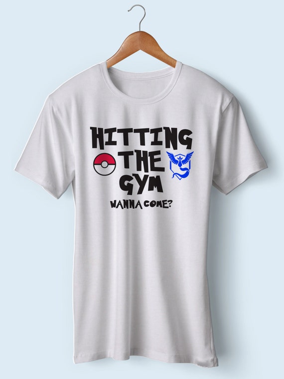 Pokemon Go T-Shirt "Hitting The Gym" Small-4XL available