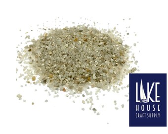 Finely Crushed Seashells 2 lb. Decorative Sand, Fine 2 lbs. Medium Crushed Seashells.