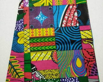 Patchwork Style Wax Print African Fabric 6 yards, Ankara print fabric/ Fabrics for African clothing /Ankara patchwork