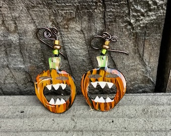 screaming pumpkins earrings 04 - 1552