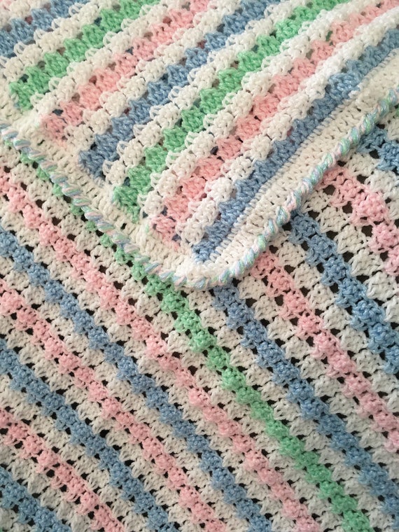 Hand Crochet Baby Blanket/Lap Blanket