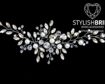 Crystal Wedding Hair Vine, Hair Vine, Crystal Hair Accessories, Crystal Vine, Bridal Hairpiece