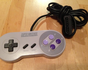 Vintage Super Nintendo Controller | SNES | Cleaned and Tested | Video Game Console Controller | OEM
