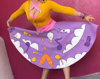 Figment-Inspired Poodle Skirt
