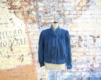 Vintage 1980s Denim Jacket (Size Medium/Large)
