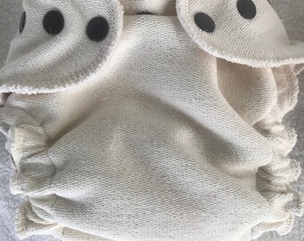 Organic Hemp/Bamboo Small/Medium Fitted Diaper
