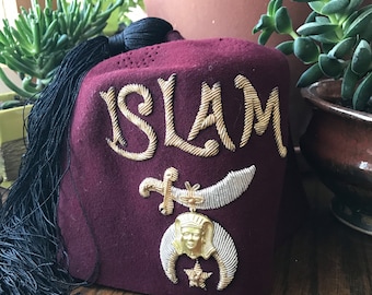 Vintage Shriners Fez Islam Antique shriners