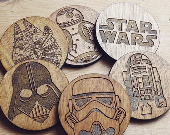 Star Wars Inspired Set of 6 Coasters