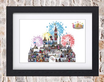 Sleeping Beautys Actual Castle California Wall Art Digital or Fine Art Photo Collage