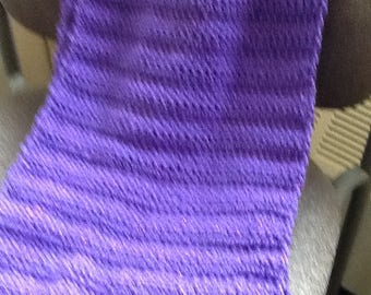 Handmade Crochet Infinity Scarf - Grape with Metallic