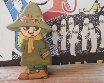 Wood Toy SNUFKIN-MOOMIN-Figure-Pretend Play-Tove Jansson- Waldorf Inspired