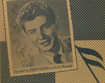 Bring Back The Thrill, sheet music by Ruth Poll, Peter Rugolo, 1950, good shape, Vintage, Recorded by Eddie Fisher