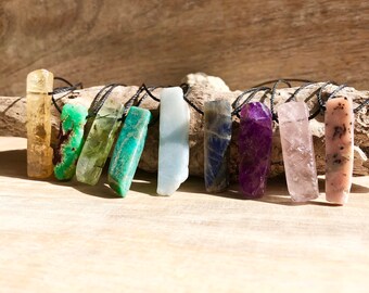 Citrine Stone for Men, Crystal Pendant, Rough Citrine Chunk Necklace, Mens Healing Crystal, Citrine Necklace, Citrine Point, Citrine Cluster
