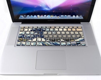 Wave keyboard for MacBook stickers