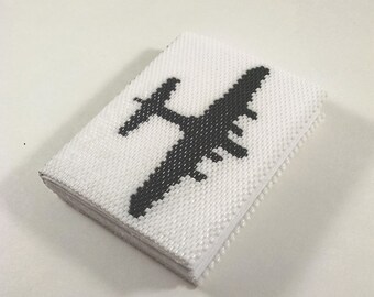 Beaded Cover Book with Real Paper Pages, Small Journal, Blank Pages Miniature Tome, Peyote Pattern Made to Order