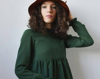 Le petit Prince Blouse-green blouse-wool blouse