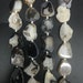 Approx 17pcs Black White Druzy Agate Flat Slab Pendants,Rough Two Colors Freedom faceted Slice Agate Drusy Beads craft Jewelry