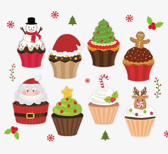 Download Christmas Cupcakes Clipart 15 Christmas Stickers Christmas