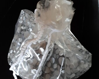 BAG stopover transparent BUBBLES; current design cored transparent and white.