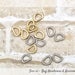 12 mm D Rings - 1/2" D Rings (PACK OF 2) - Iron D Rings - Brushed Nickel or Light Gold - Sew cc bag hardware & accessories