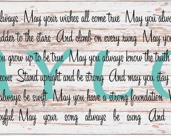 Forever Young Bob Dylan Lyrics Wood Sign or Canvas Wall