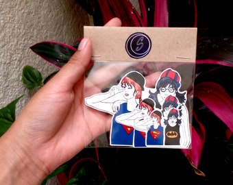 Sticker Planner "Fangirl Superman and Batman" ideal for planning & journaling