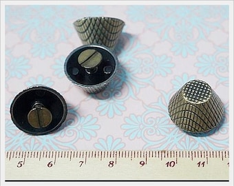 10 sets Polish Antique Bronze Purse Bag Feet Bag supplies Screw Type 19 mm