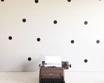 Hexagon wall decals