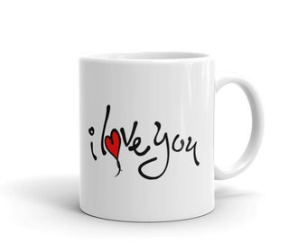 Mug, #i love you, quirky, original, coffee mug, cup, mugsbydeb, gift, mothers day, present, text, family, home decor, funny mugs, funny, tea