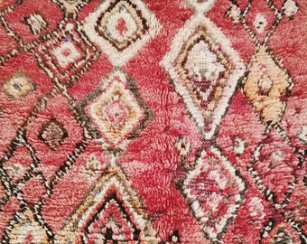 Berber carpet of the Moroccan Middle Atlas in the colors TERRACOTTA