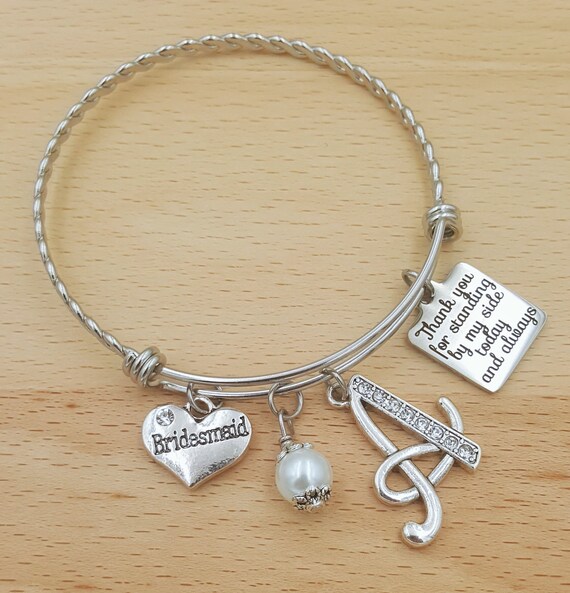 Bridesmaid Gift Bridesmaid Bracelet Maid of Honor Gift Matron of Honor Bracelet Maid of Honor Bracelet Matron of Honor Gift Rehearsal Dinner