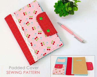 Journal Cover Sewing Pattern | Diary Cover Sewing Pattern | Notebook Cover Pattern | Composition Book Cover Pattern | Gift Sewing Pattern