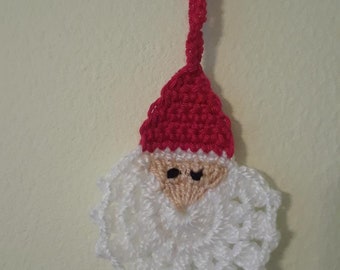 Santa Claus crochet Christmas ornament