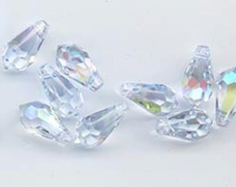 24 gorgeous and rare Swarovski pendants - art 6000 - 11 x 5.5 mm - alexandrite AB