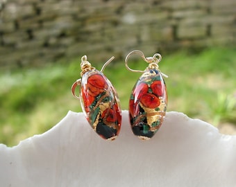 Venetian Murano Glass Drop Earrings